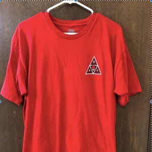 Huf x Spitfire Red T-Shirt (Large)